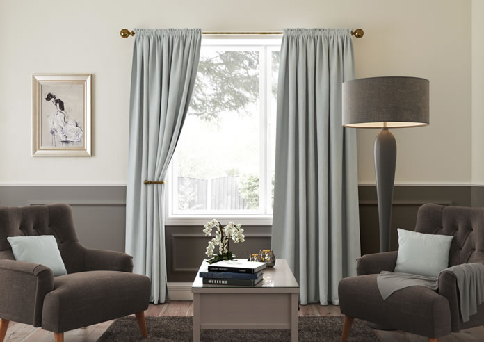 Faux Suede, Duckegg - Made to Measure Curtains - Image 5